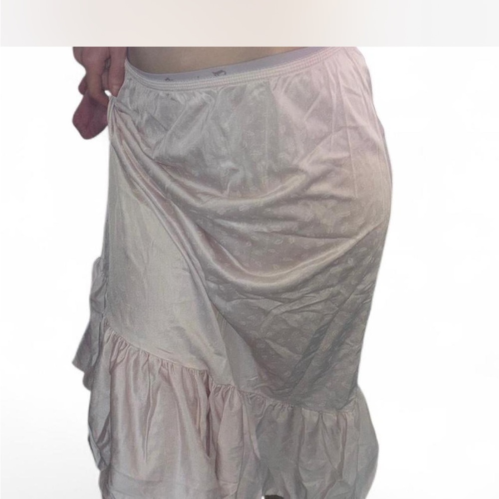 Elegant Pink Ruffle Skirt